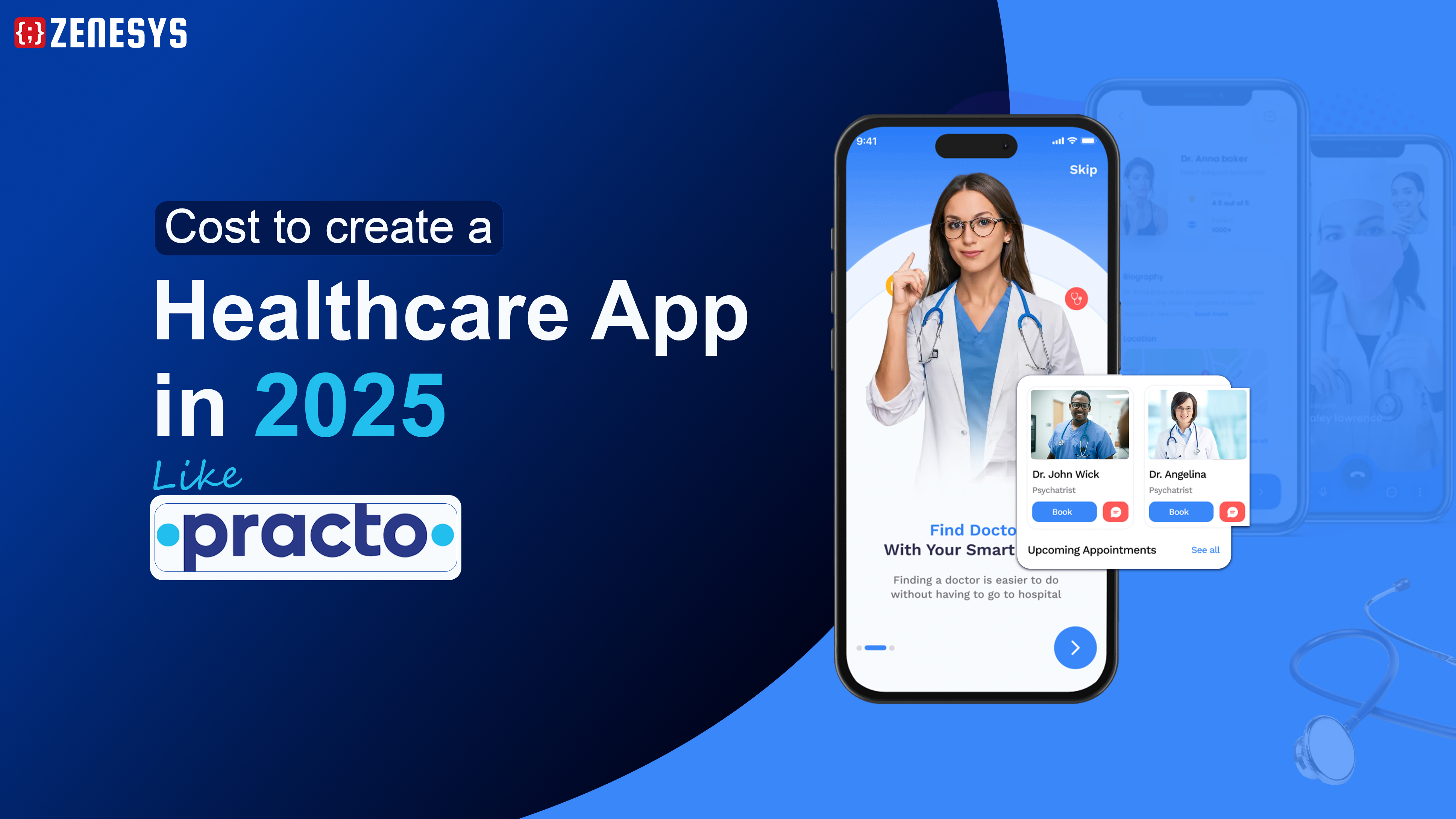 cost to develop an app like Practo in 2025